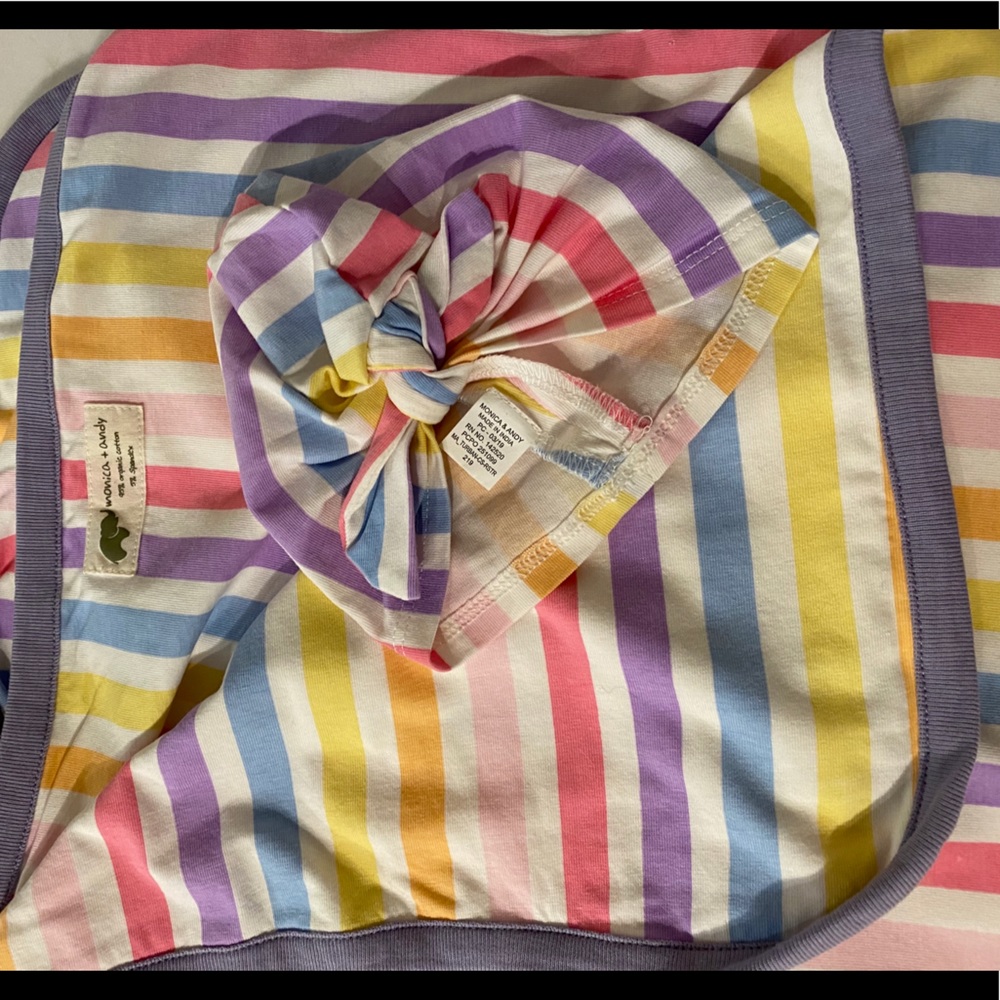 Monica & Andy Cuddle Set Swaddle & Turban Baby Hat